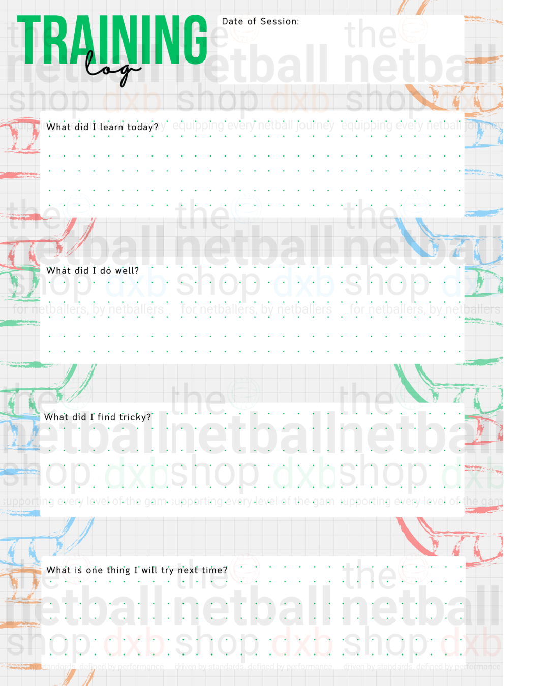 Players - Junior Player Journal