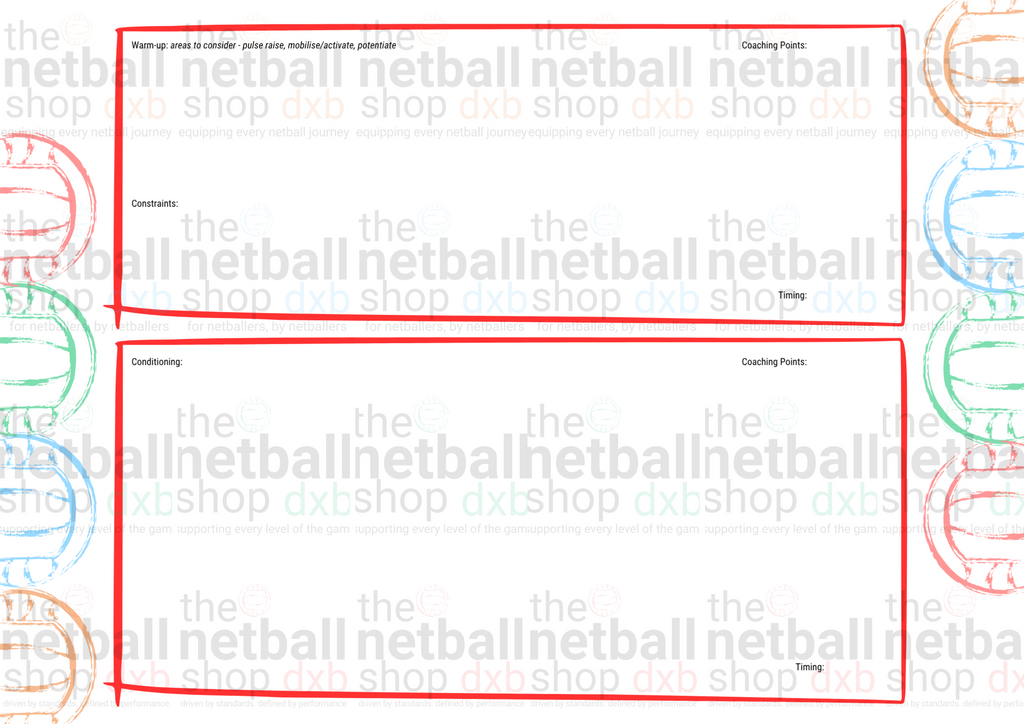 Coaches - Blank Session Plan Template